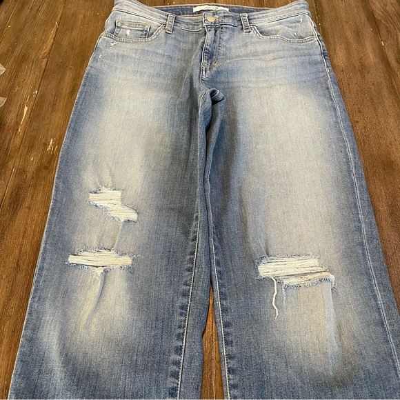 Joe’s Jeans High Rise Women’s 32 x 28 Relaxed Baggy Straight Leg Medium Blue - Picture 2 of 11